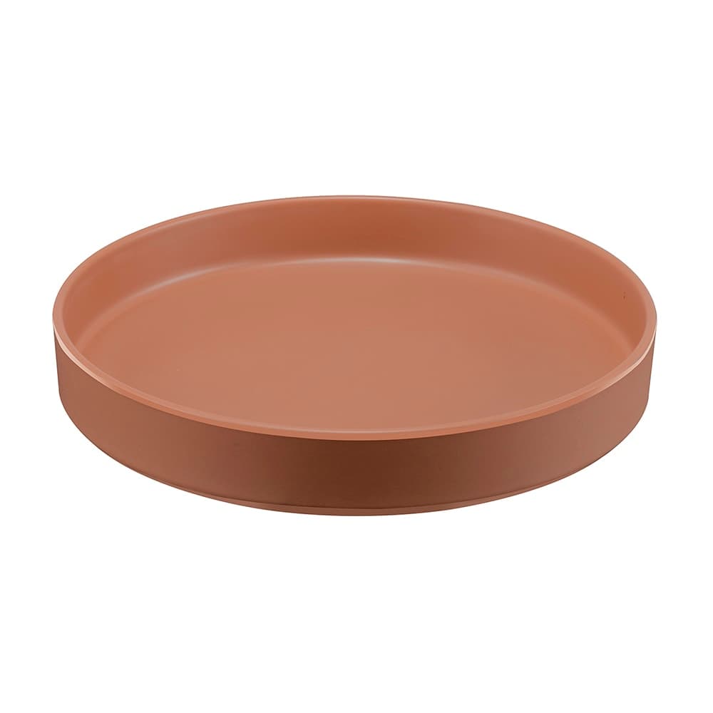 Cal-Mil 22017-10-109 10" Round Melamine Hudson Plate, Terra Cotta