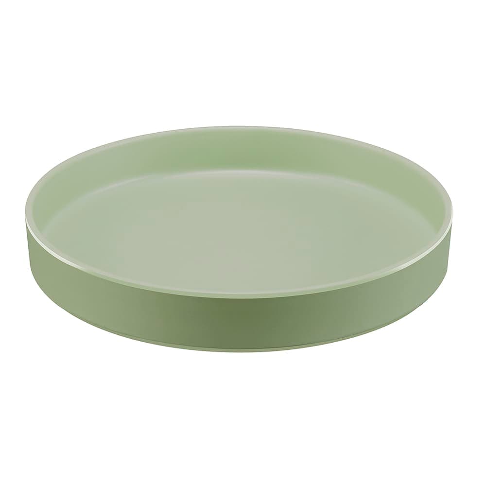 Cal-Mil 22017-12-107 12" Round Melamine Hudson Plate, Matcha