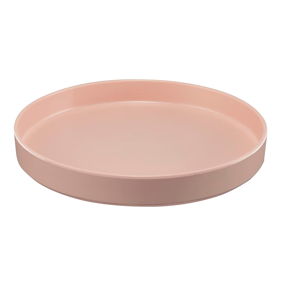 Cal-Mil 22017-12-108 12" Round Melamine Hudson Plate, Blush