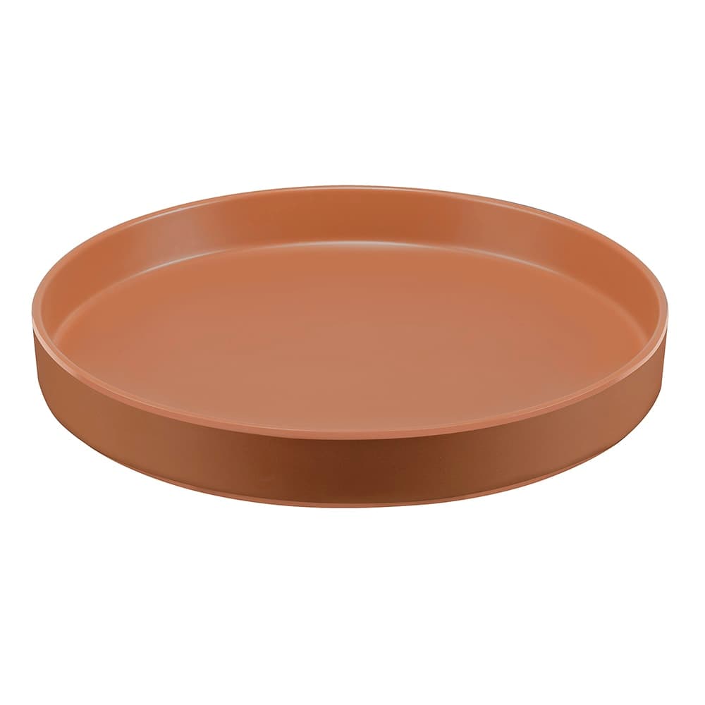 Cal-Mil 22017-12-109 12" Round Melamine Hudson Plate, Terra Cotta