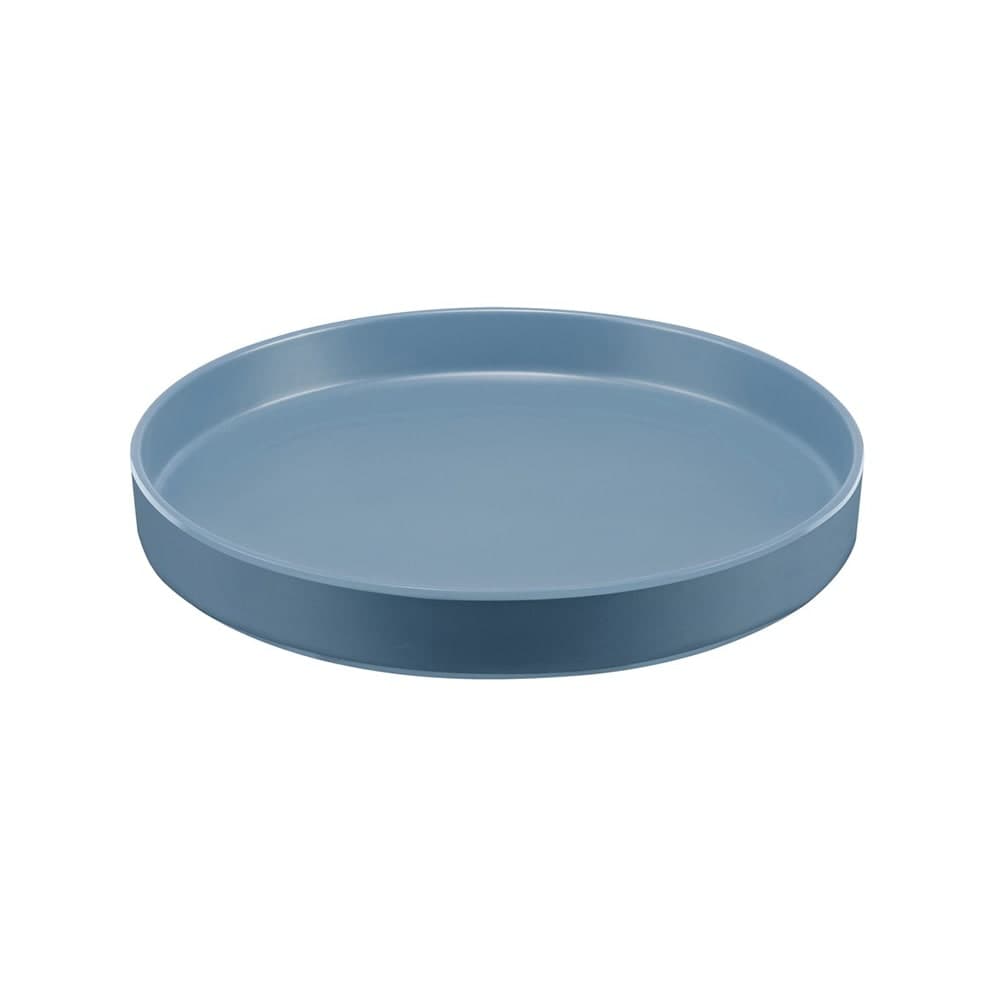 Cal-Mil 22017-12-111 12" Round Melamine Hudson Plate, Stone Blue