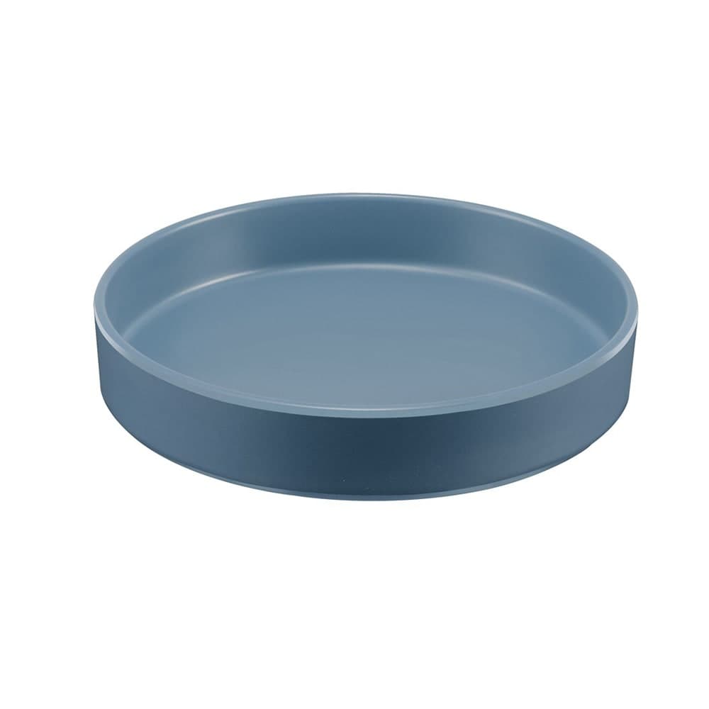 Cal-Mil 22017-8-111 8 1/4" Round Melamine Hudson Plate, Stone Blue