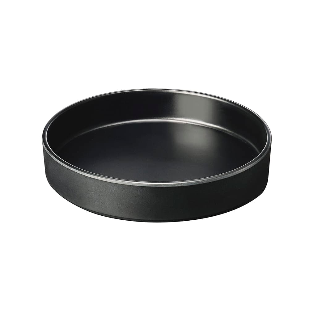 Cal-Mil 22017-8-13 8 1/4" Round Melamine Hudson Plate, Black