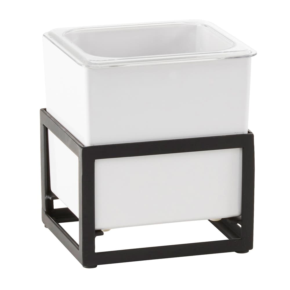 Cal-Mil 22020-6-13 Ice Housing w/ White Melamine Ice Pan - 6 1/2"W x 7"D x 8"H, Iron Frame