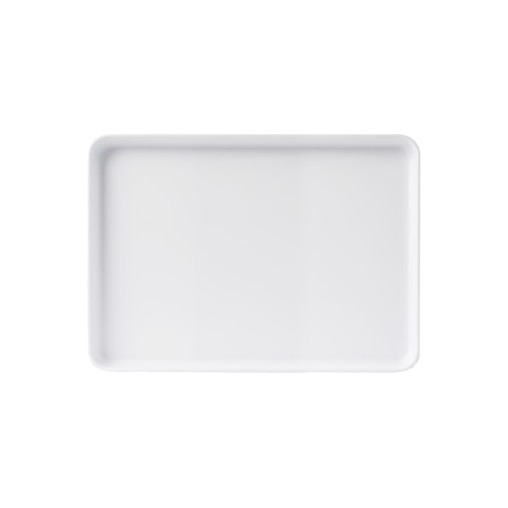 Cal-Mil 22025-13-15 13" x 9 1/2" Rectangular Hudson Platter - Melamine, White