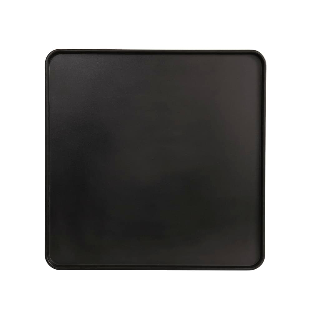 Cal-Mil 22025-14-13 14" Square Melamine Hudson Plate - Black
