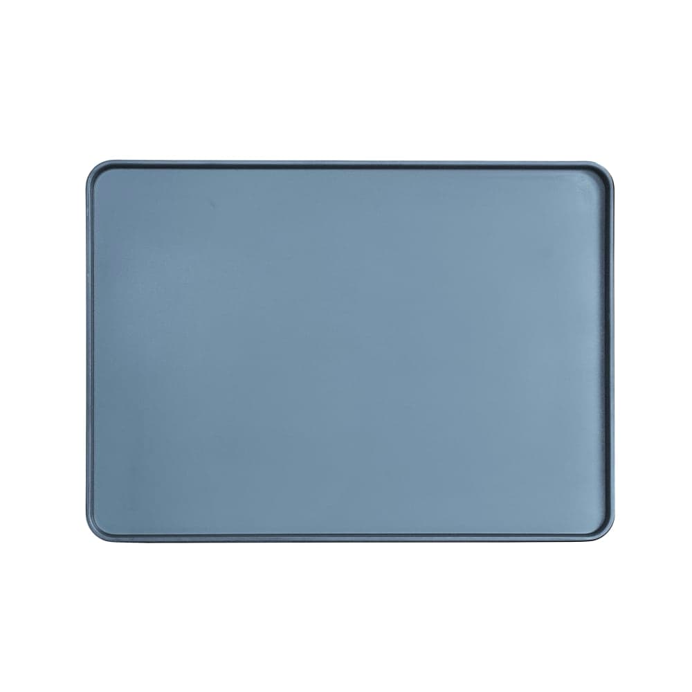 Cal-Mil 22025-1813-111 Rectangular Melamine Dinner Plate - 18" x 13", Stone Blue
