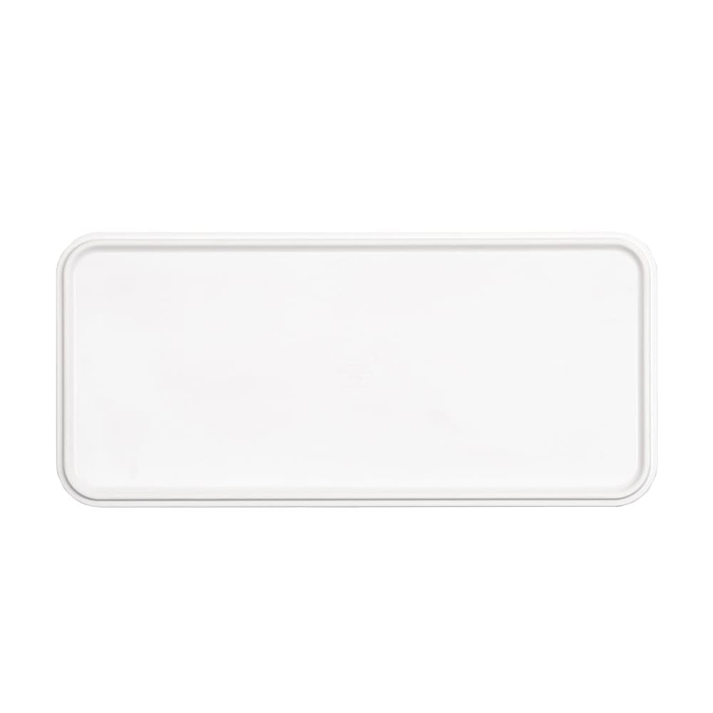 Cal-Mil 22025-613-15 Rectangular Melamine Dinner Plate - 13" x 6", White