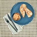 Cal-Mil 22026-10-111 10 1/4" Round Melamine Hudson Plate, Stone Blue thumbnail 3