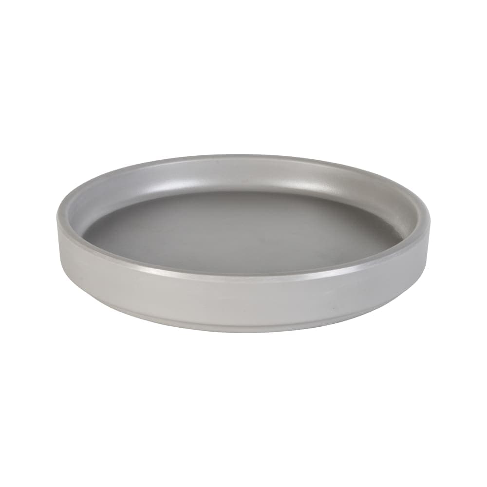 Cal-Mil 22026-6-102 6" Round Melamine Low Rim Plate, Ash