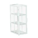 Cal-Mil 22030-15 3 Tier Bread Display Case w/ Swing Door - 13 3/4"W x 7"W x 20 1/2"H, Acrylic/Steel, White thumbnail 2