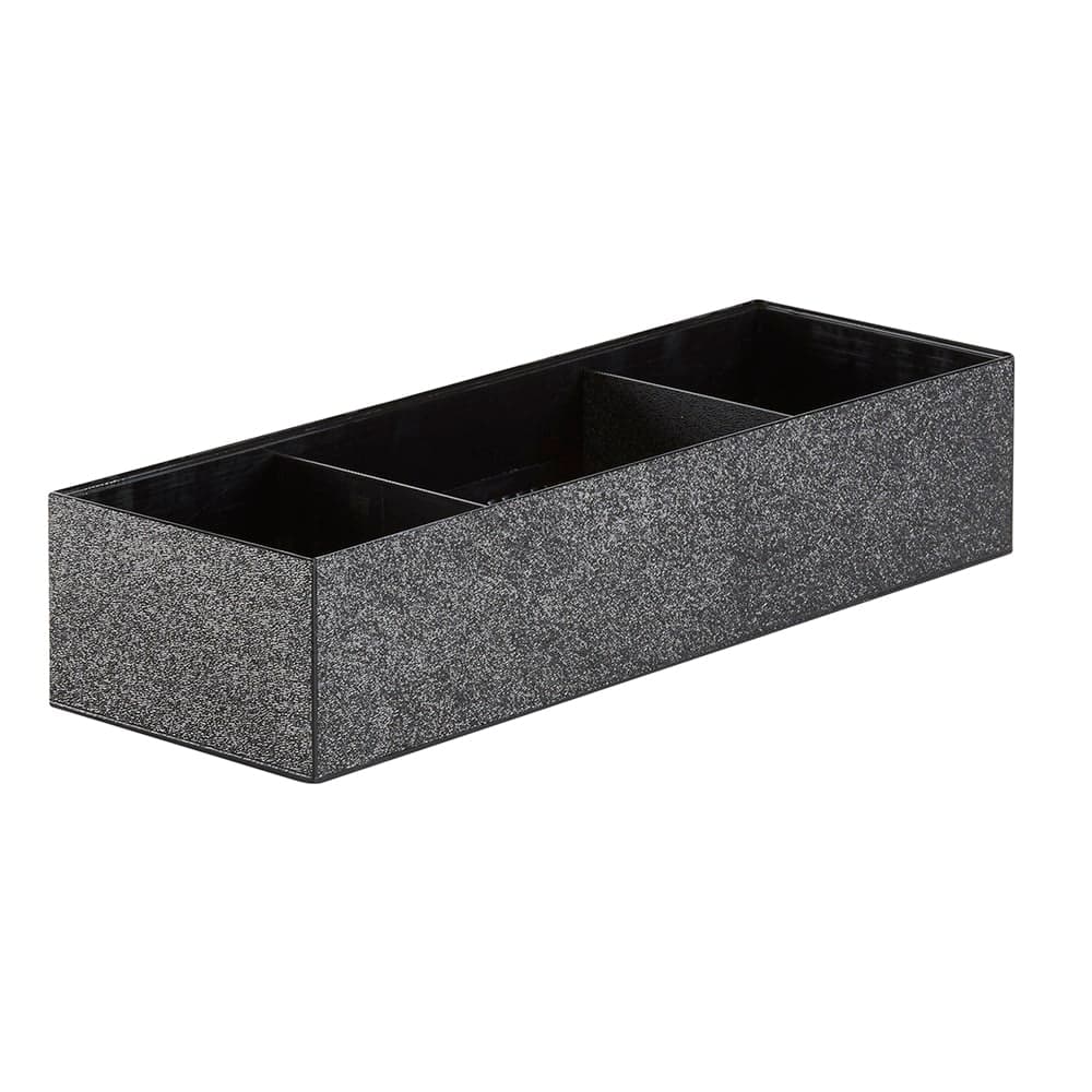 Cal-Mil 22037-515-13 Condiment Organizer w/ (3) Bins - Black