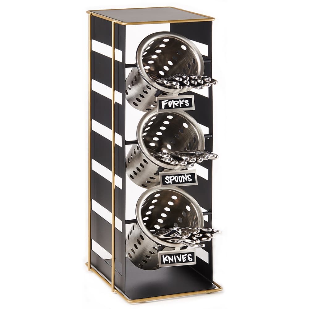 Cal-Mil 22047 3 3/4" Write On Label for Cylinder Holders, Stainless Steel