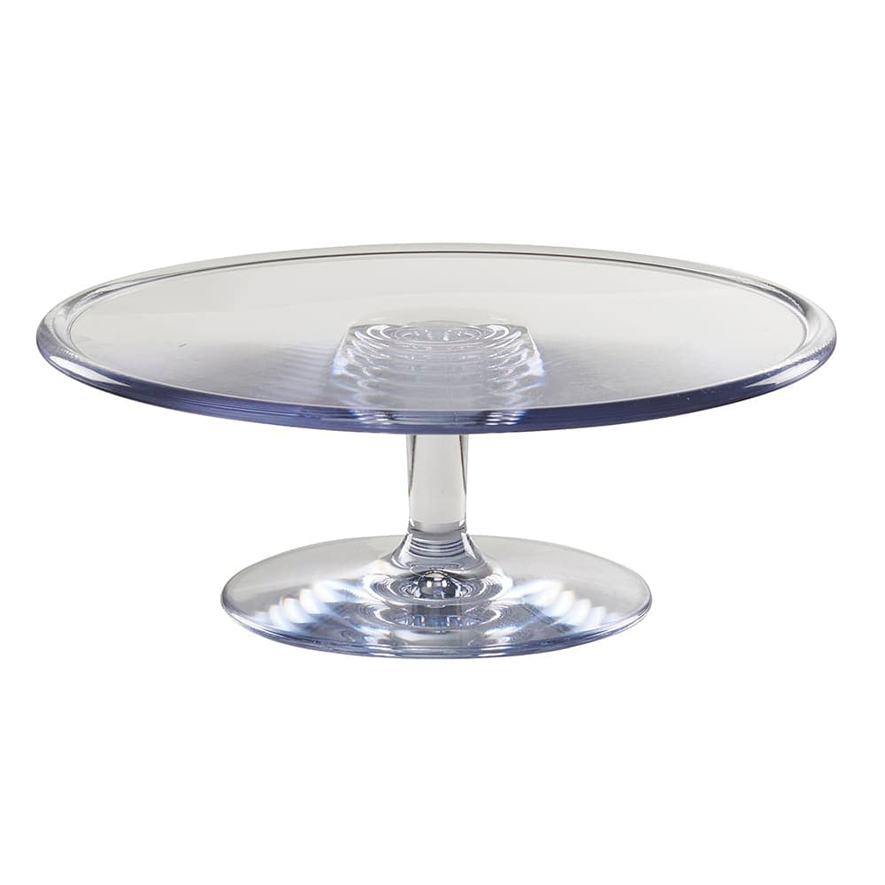 Cal-Mil 22057-12-12 11 3/4" Round Pedestal Riser - 4"H, Polycarbonate, Clear
