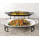 Cal-Mil 2216115 23" x 11 3/8" Oblong Serving Platter - Melamine, White thumbnail 4