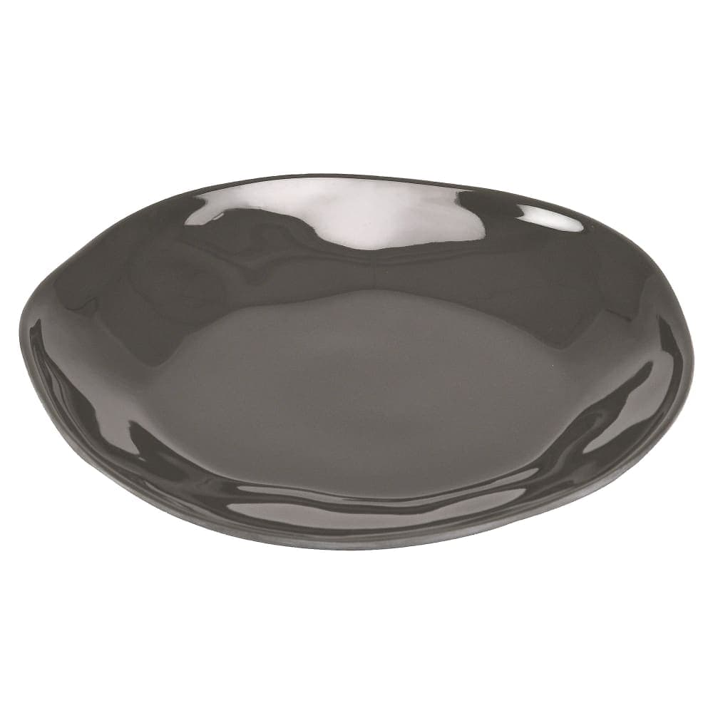 Cal-Mil 22304-10-101 10 1/4" Round Melamine Dinner Plate, Black