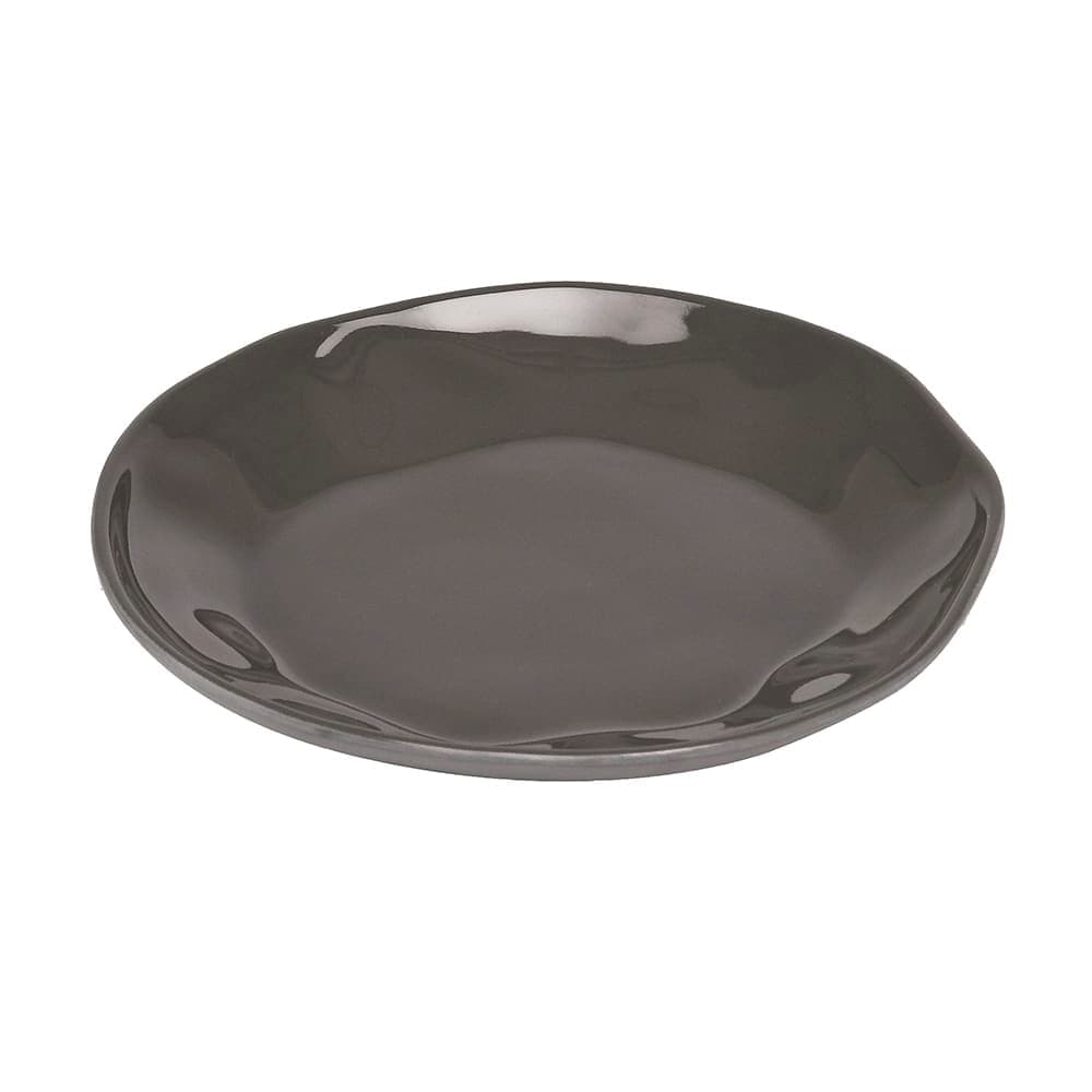 Cal-Mil 22304-7-101 6 1/2" Round Melamine Marin Plate, Cinder