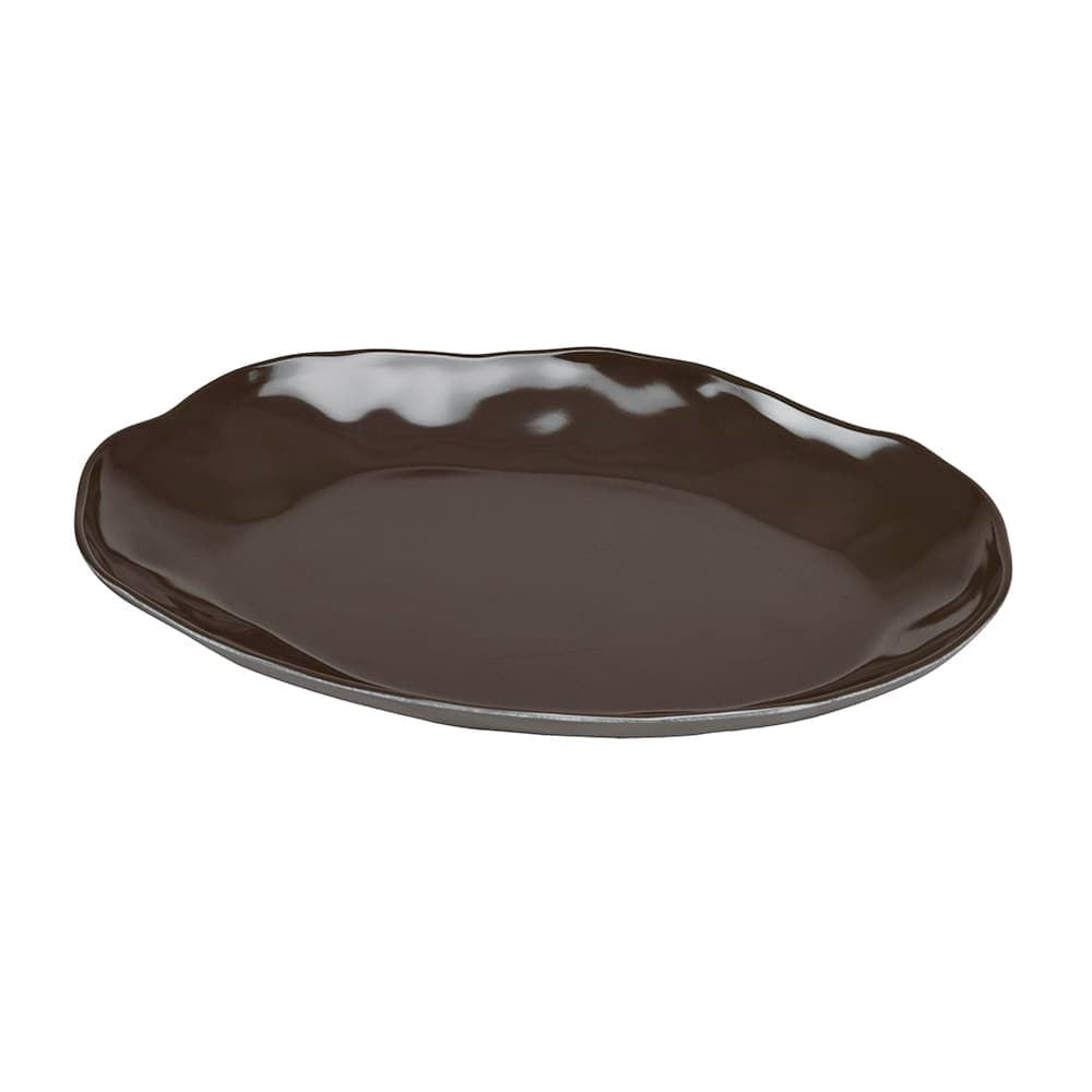 Cal-Mil 22306-912-101 12" x 9" Oval  Marin Platter - Melamine, Cinder