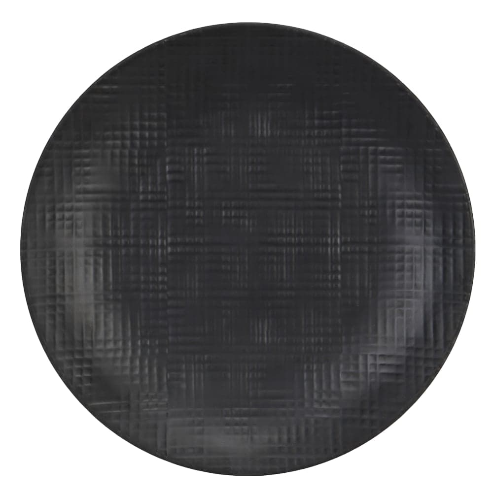 Cal-Mil 22328-11-13 11" Round Melamine Dinner Plate, Black
