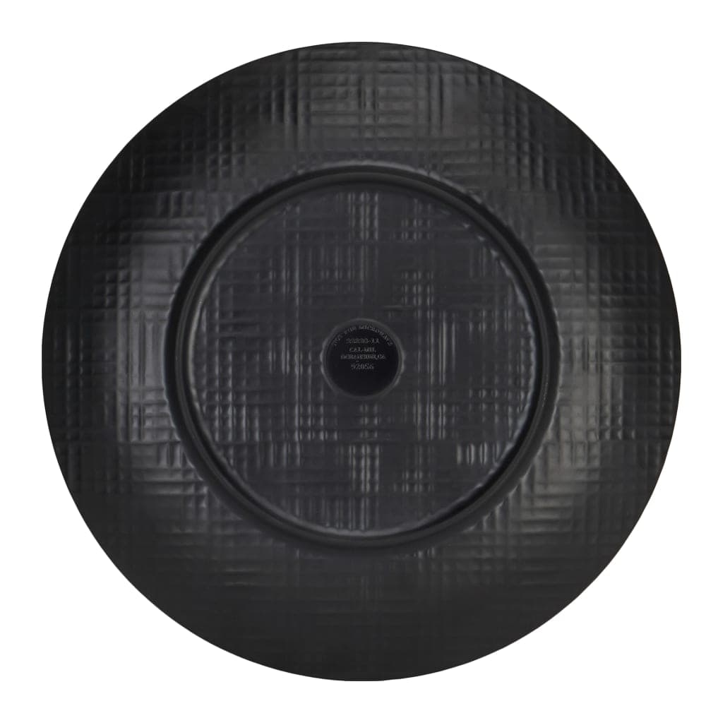 Cal-Mil 22328-7-13 7" Round Melamine Dinner Plate, Black