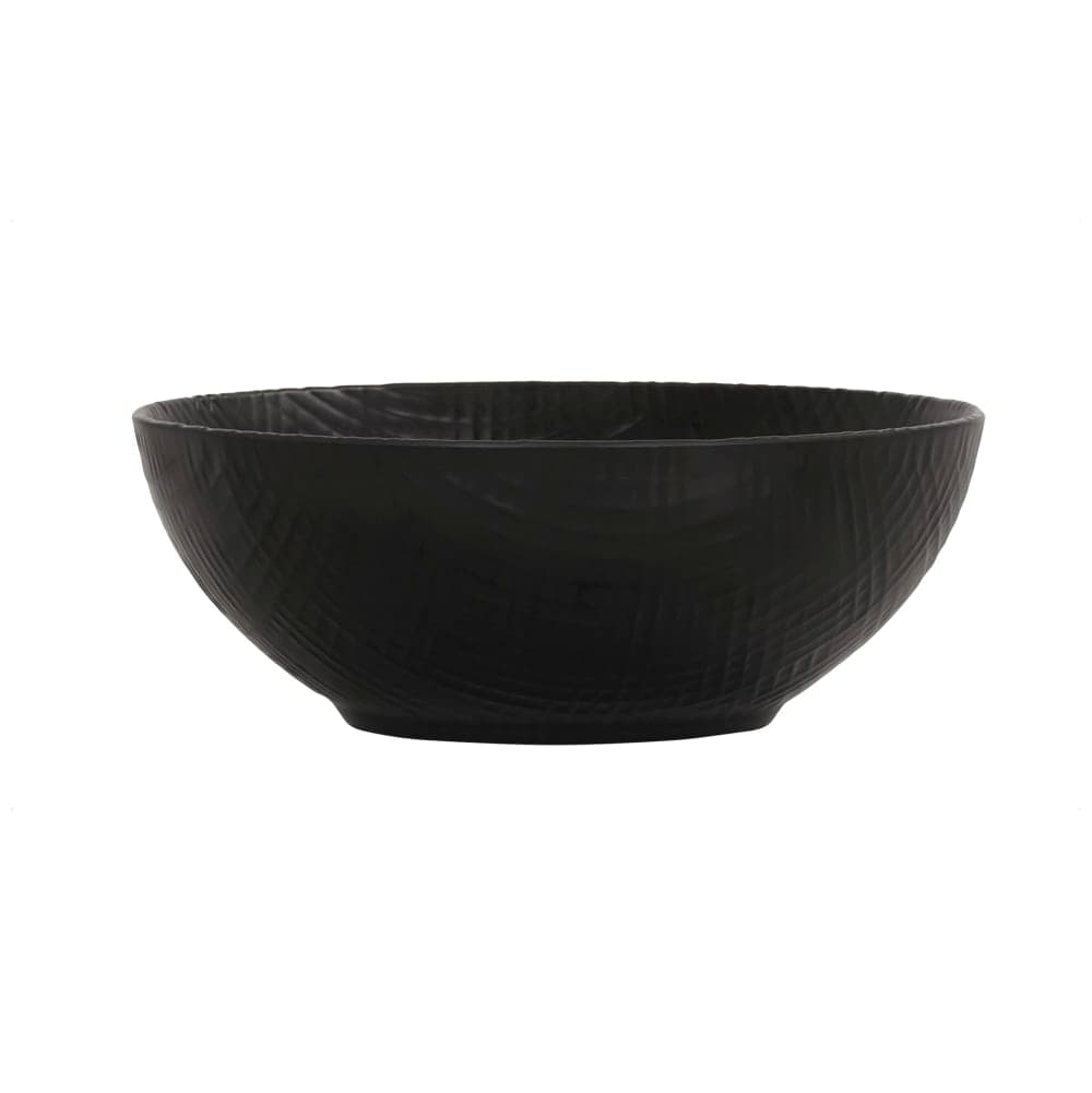 Cal-Mil 22329-11-13 125 oz Round Melamine Bowl, Black
