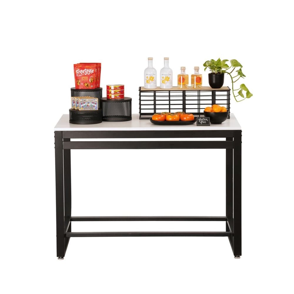 Cal-Mil 22348-42-15 Merchandising Table w/ White Top & Metal Frame - 42"W x 24"D x 29 3/4"H