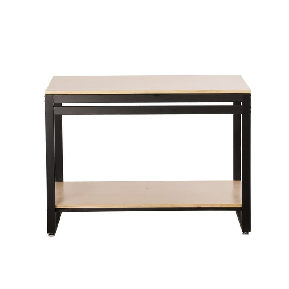 Cal-Mil 22348-42-71 Merchandising Table w/ Blonde Top & Metal Frame - 42"W x 24"D x 29 3/4"H