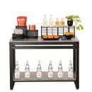 Cal-Mil 22350-38-83 Merchandising Table w/ Ashwood Top & Metal Frame - 38"W x 18"D x 27 7/8"H thumbnail 2