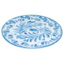 Cal-Mil 22351-10-104 10" Round Melamine Dinner Plate, White/Blue thumbnail 2