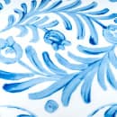 Cal-Mil 22351-10-104 10" Round Melamine Dinner Plate, White/Blue thumbnail 6