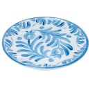 Cal-Mil 22351-7-104 7" Round Melamine Dinner Plate, White/Blue thumbnail 2
