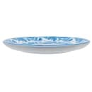 Cal-Mil 22351-7-104 7" Round Melamine Dinner Plate, White/Blue thumbnail 3