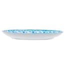 Cal-Mil 22352-11-104 10 3/4" x 7 3/4" Oval Platter - Melamine, White/Blue thumbnail 3