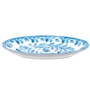 Cal-Mil 22352-11-104 10 3/4" x 7 3/4" Oval Platter - Melamine, White/Blue thumbnail 4