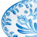 Cal-Mil 22352-11-104 10 3/4" x 7 3/4" Oval Platter - Melamine, White/Blue thumbnail 7
