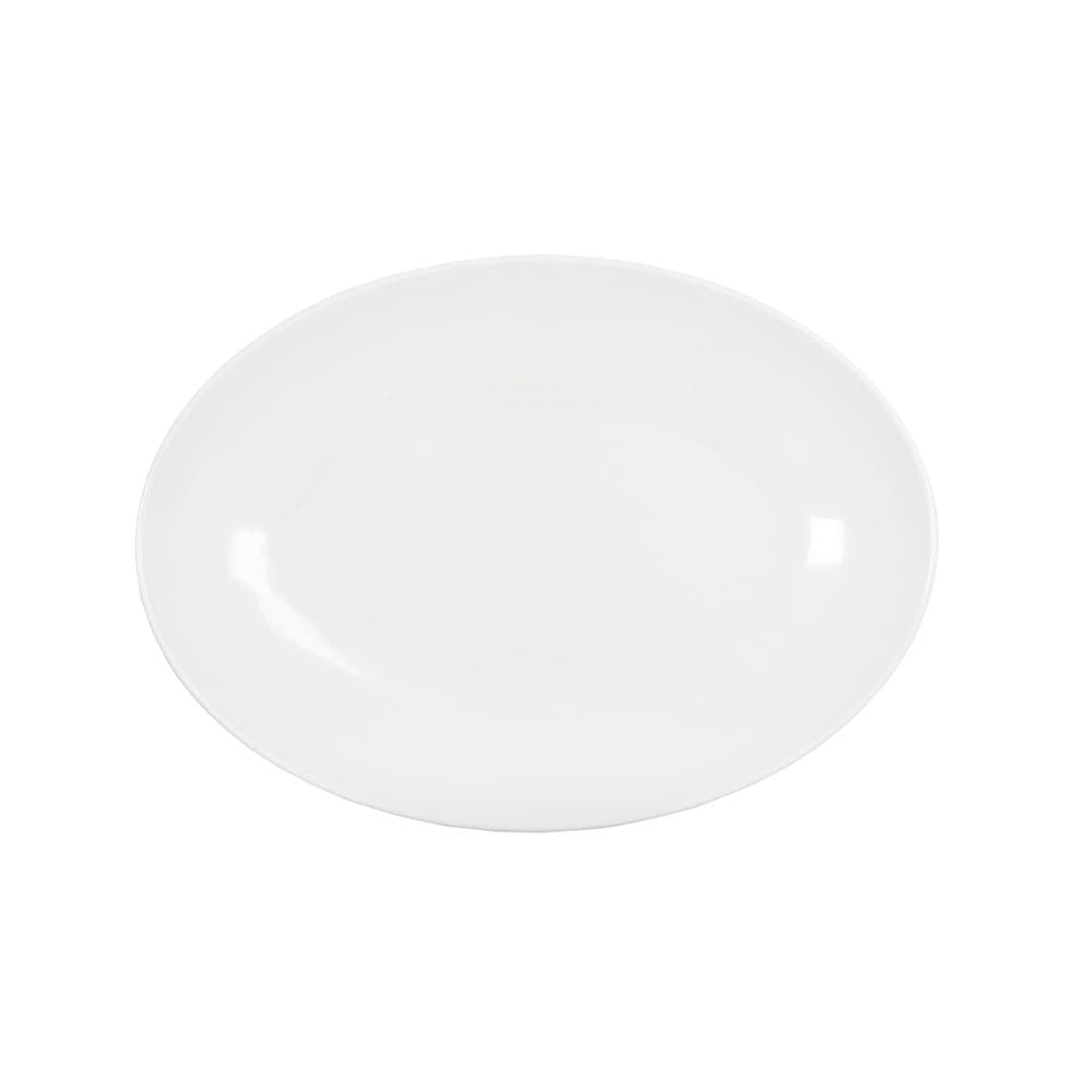 Cal-Mil 22352-11-15 10 3/4" x 7 3/4" Oval Blanca Platter - Melamine, White