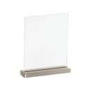 Cal-Mil 22385-811-55 Tabletop Sign Holder - 9 1/4" x 11 1/4", Stainless Steel thumbnail 2