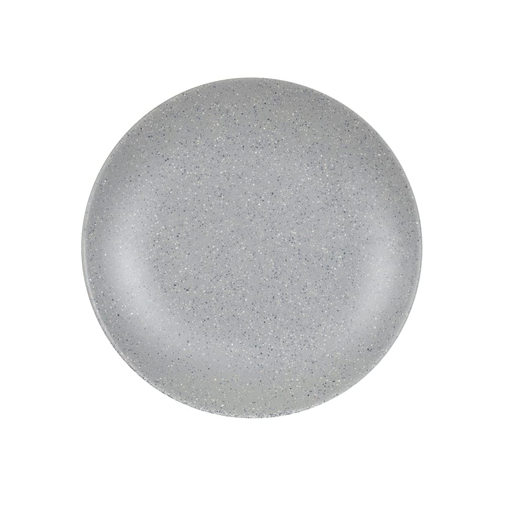 Cal-Mil 22390-11-121 11" Round Melamine Dinner Plate, Gray