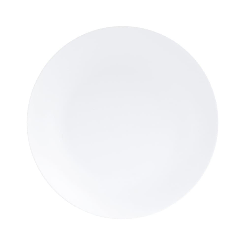 Cal-Mil 22390-9-15 9" Round Melamine Coupe Plate, White/Matte Finish