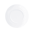 Cal-Mil 22390-9-15 9" Round Melamine Coupe Plate, White/Matte Finish thumbnail 3