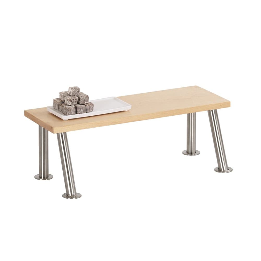 Cal-Mil 22396-7-71 Rectangular Display Riser - 20"L x 7"W x 7"H, Maple Wood, Blonde