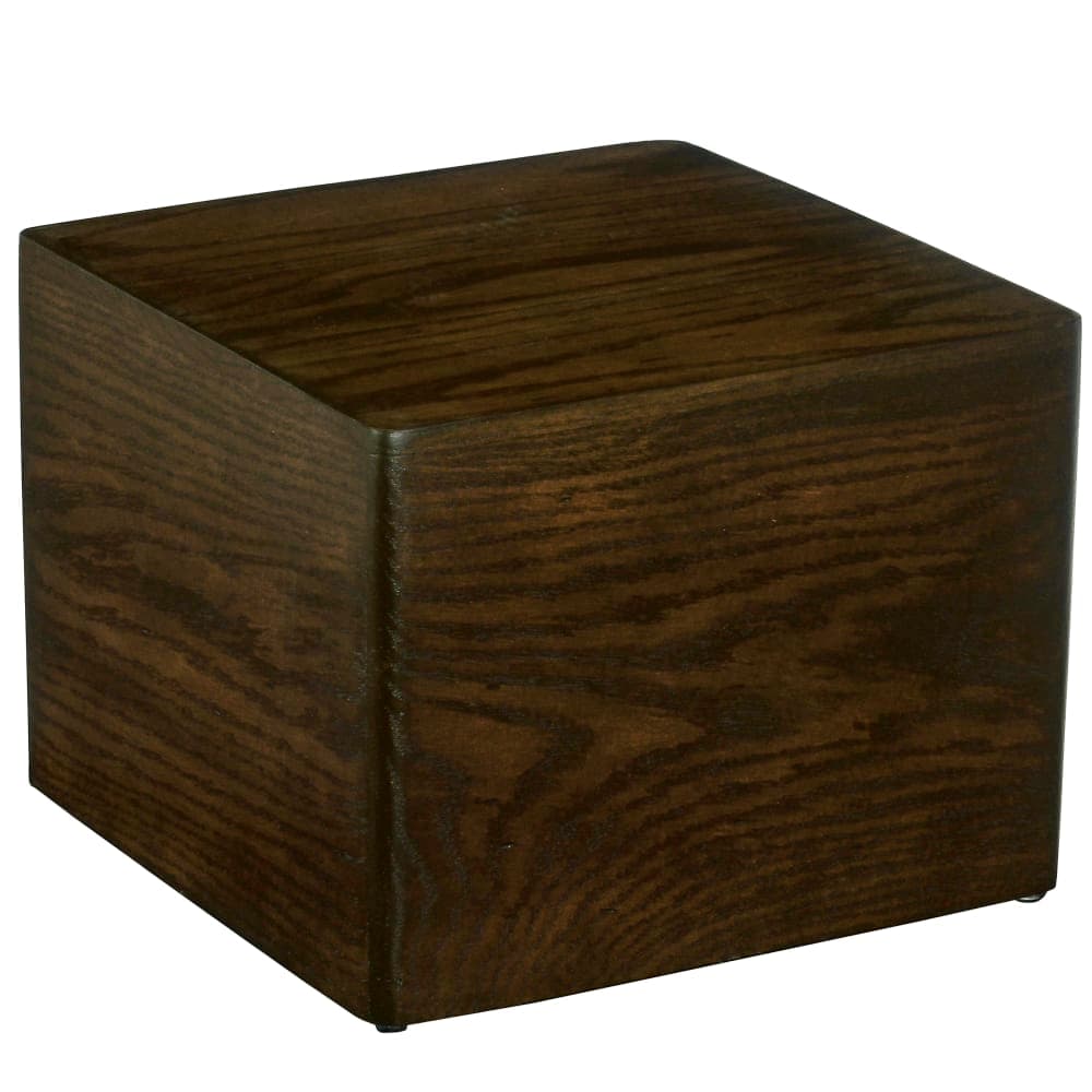 Cal-Mil 22420-9-112 Square Cube Riser - 12" x 12" x 9", Oak Wood, Dark