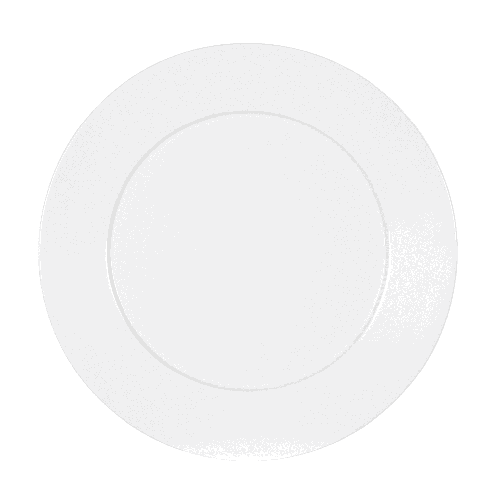 Cal-Mil 22446-11-15 11" Round Melamine Dinner Plate, White