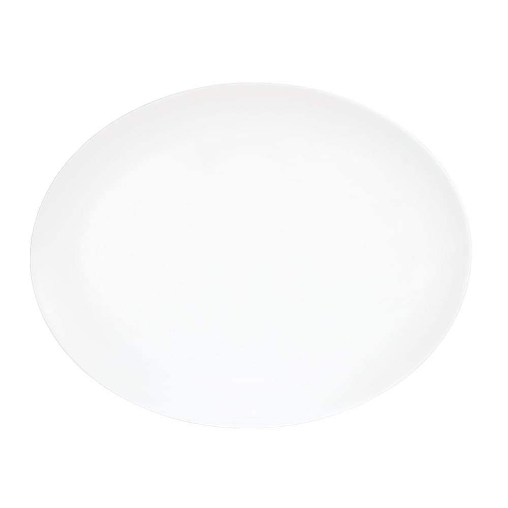 Cal-Mil 22458-1114-15 11" x 14" Oval Platter - Melamine, White
