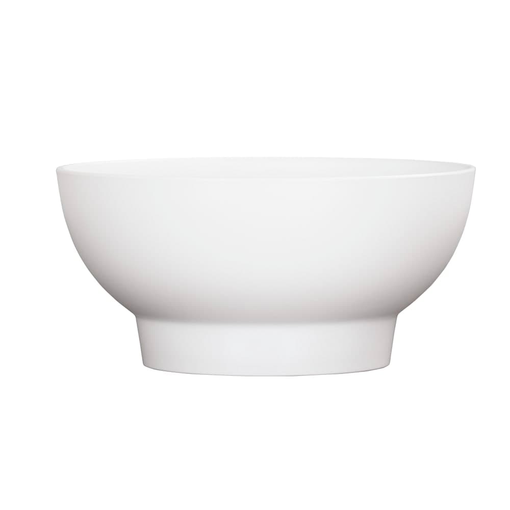 Cal-Mil 22485-10-15 105 oz Round Melamine Serving Bowl, White
