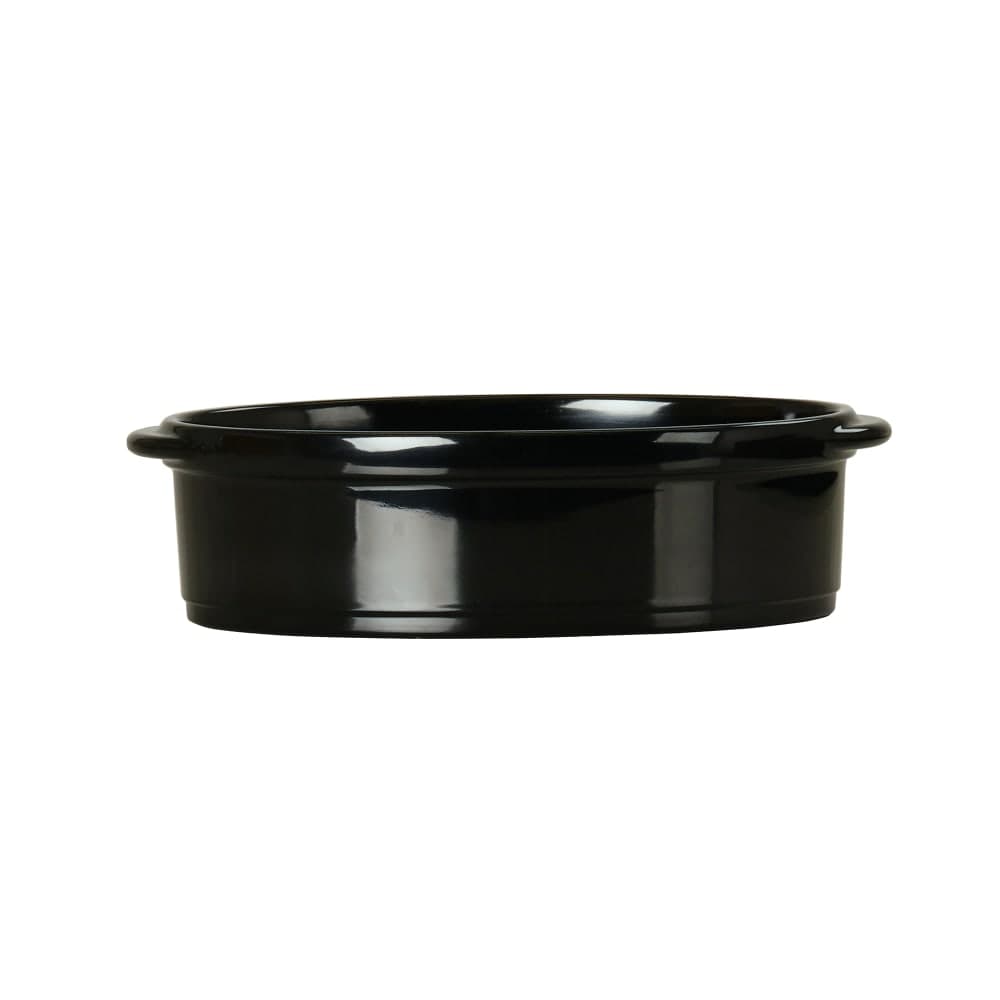 Cal-Mil 22491-85-13 24 oz Oval Melamine Serving Bowl, Black