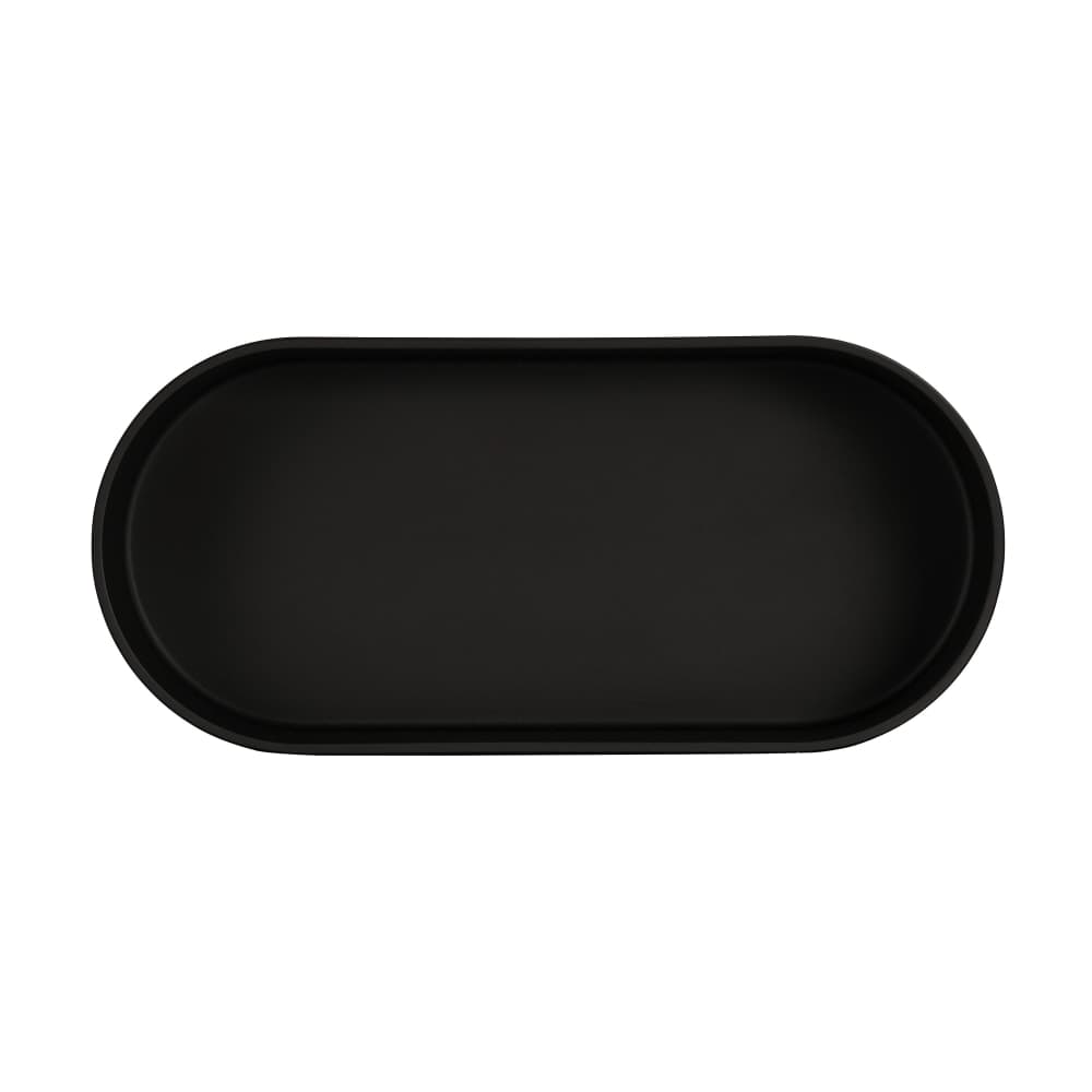 Cal-Mil 22501-136-13 2 1/4 qt Oval Melamine Deep Bowl, Black