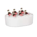 Cal-Mil 22501-1612-13 12 qt Oval Melamine Deep Bowl, Black thumbnail 2