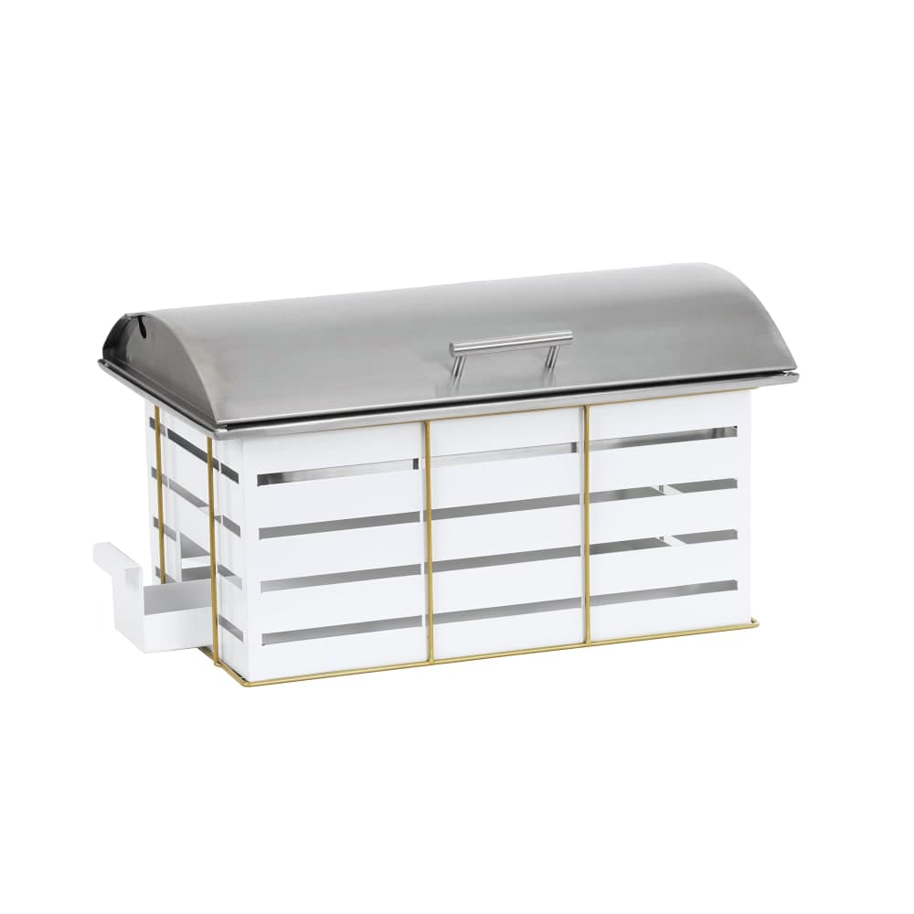 Cal-Mil 22630-15 8 qt Rectangular Chafer w/ Hinged Lid & Chafing Fuel Heat
