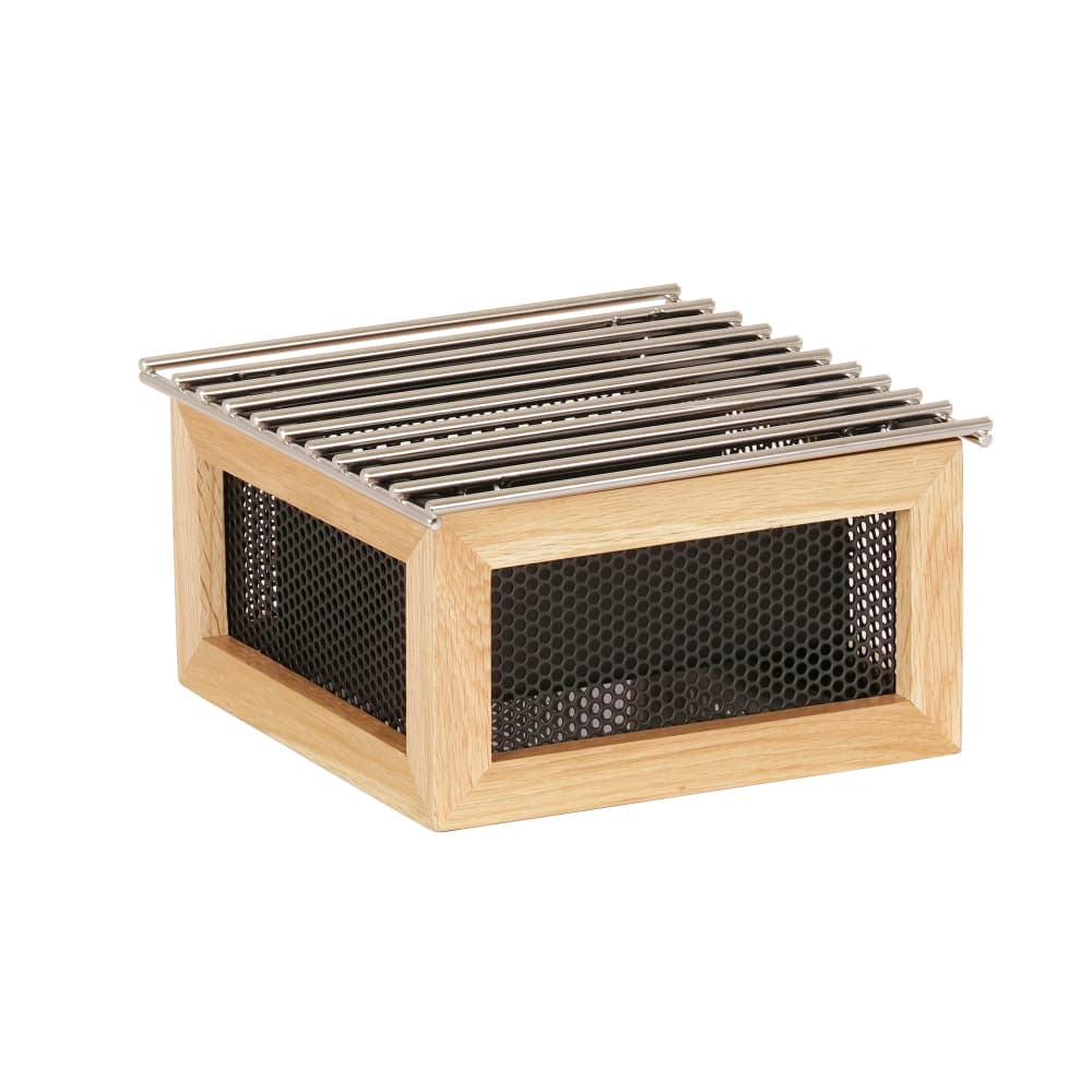 Cal-Mil 22901-115 10 1/4" Square Chafer Alternative - 5 1/2"H, Oak, Brown